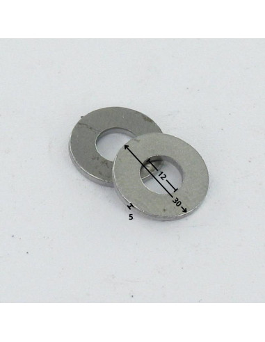 1 x Aluslevy Litteä 12x30x5 Raakateräs