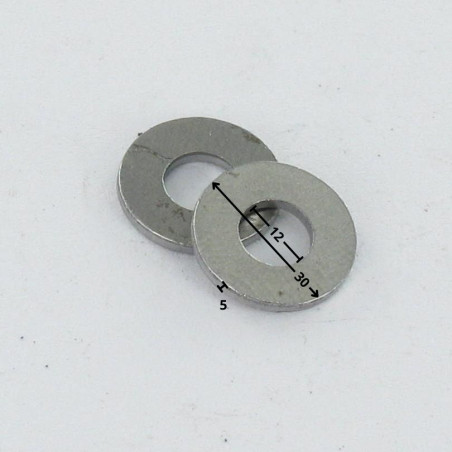 1 x Aluslevy Litteä 12x30x5 Raakateräs