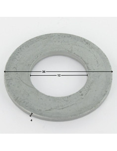 Aluslevy Litteä M12X36X4 varmgalvanisert stål" 2