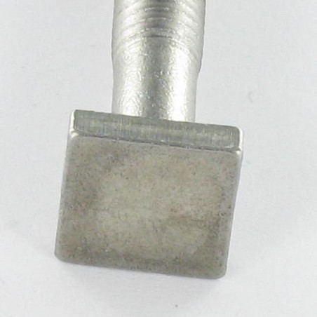 1 x Metalliruuvit M6X50 Pää Neliönmuotoinen 10X10 Jakso 4 Ruostumaton teräs A2