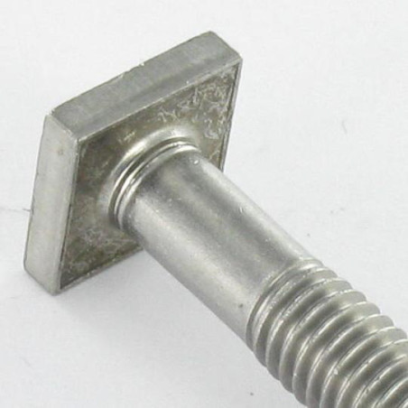 1 x Metalliruuvit M6X50 Pää Neliönmuotoinen 10X10 Jakso 4 Ruostumaton teräs A2