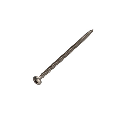 1 x Puuruuvi Ruostumaton teräs A2 Pyöreä pää Pozi 6x100