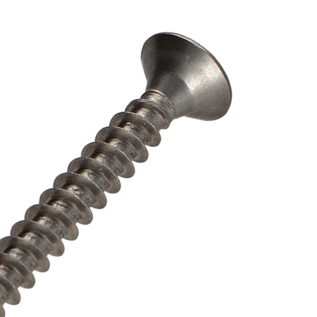 1 x Puuruuvi Ruostumaton teräs A2 Pyöreä pää Pozi 6x50