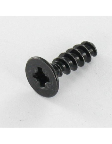 1 x PVC-ruuvi uppokantainen Pozi 3X12 Musta...