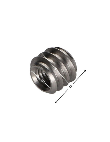 1 x Insertti Ei halkaistu Raakateräs M8 14X12