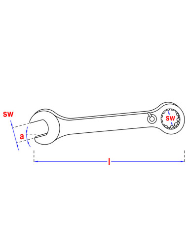 1 x Räikkäavain 22X295