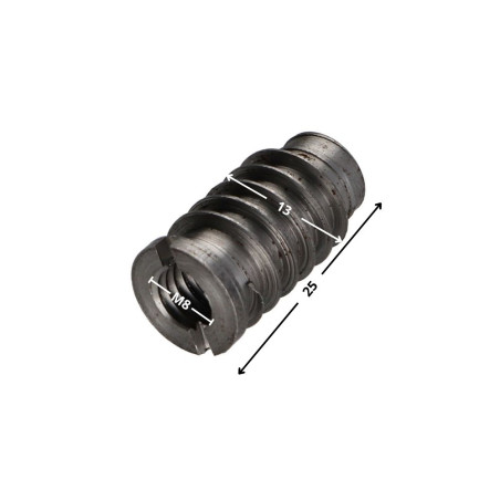 1 x Rampamuhvi M8 13X25 Raakateräs