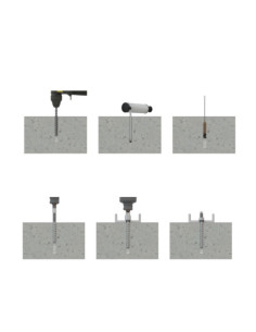 Betoniruuvi Kaksois Kierteytys TORX T5 6x100 M8 Sinkitty... 2