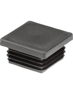 Neliötulppa 13X13 Putken paksuus 1 to 2 Musta polyetyleeni