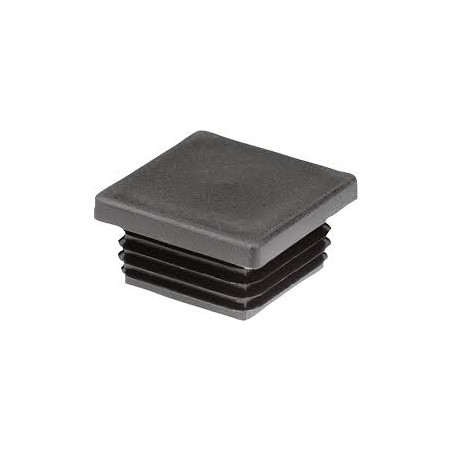 1 x Neliötulppa 13X13 Putken paksuus 1 to 2 Musta polyetyleeni