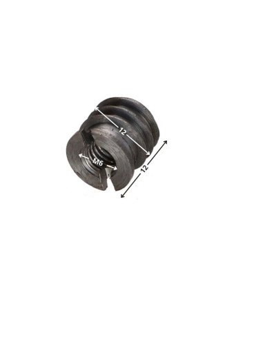 1 x Rampamuhvi Raakateräs M6 12X12