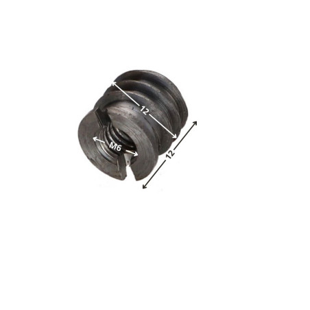 1 x Rampamuhvi Raakateräs M6 12X12