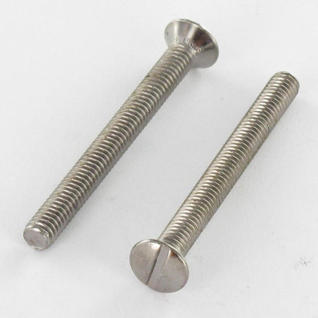 1 x Metalliruuvit Kupumainen uppokanta Halkaistu M4X70 Kromiteräs