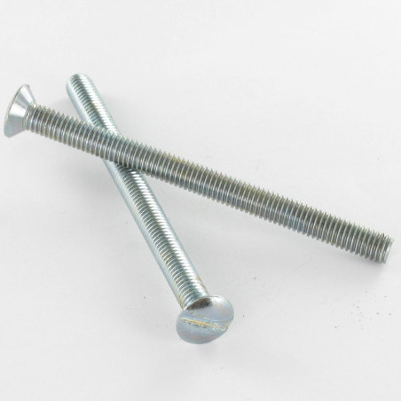 1 x Metalliruuvit Kupumainen uppokanta Halkaistu M4X60 Sinkitty teräs