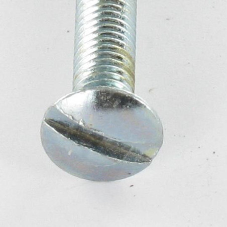1 x Metalliruuvit Kupumainen uppokanta Halkaistu M4X60 Sinkitty teräs
