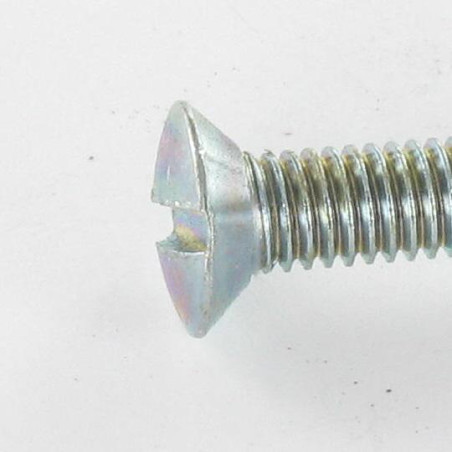 1 x Metalliruuvit Kupumainen uppokanta Halkaistu M4X16 Sinkitty teräs