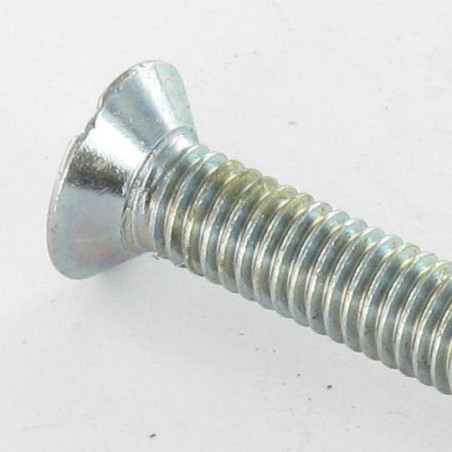 1 x Metalliruuvit Kupumainen uppokanta Halkaistu M4X16 Sinkitty teräs
