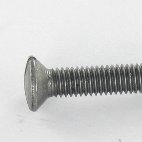 1 x Metalliruuvit Kupumainen uppokanta Halkaistu M4X80 Pään halkaisija: 7.9 Ulkoistukka Raakateräs