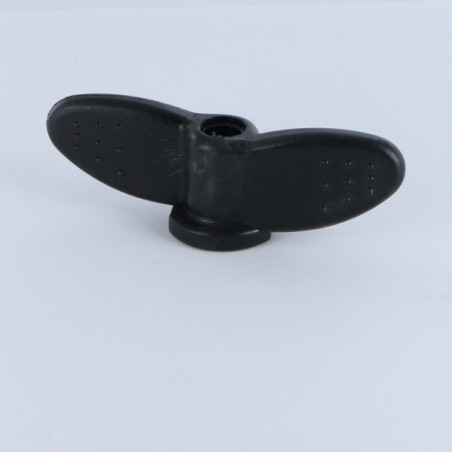 1 x Mutteri Siipimutteri M8 svart nylon