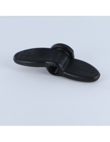 1 x Mutteri Siipimutteri M8 svart nylon