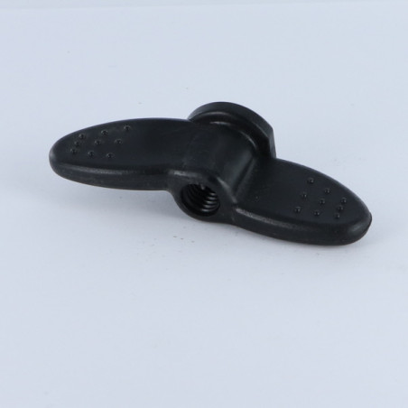 1 x Mutteri Siipimutteri M8 svart nylon