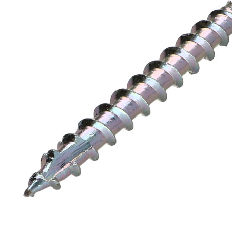 1 x Kehysruuvi TEKOR Kuusiopää TH "Halkeamista estävä kärki 12x200 Kierteytetty kohteessa 80 TORX T50 sinkitty cr3 96