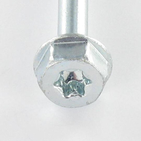 1 x Kehysruuvi TEKOR Kuusiopää TH "Halkeamista estävä kärki 8x80 TORX T40 sinkitty cr3 96 suolasumutuntia ilman