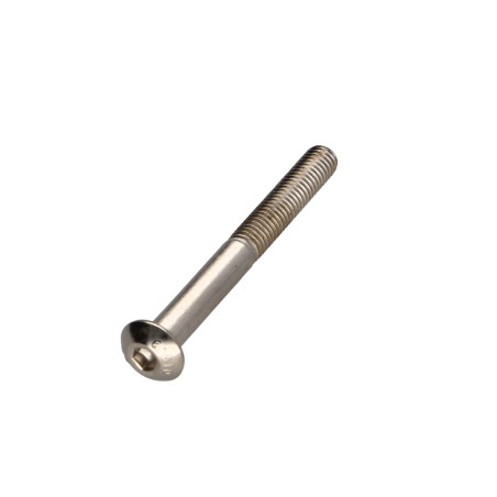 1 x Metalliruuvit BHC (Bombée Hexagonal creux / kupukantainen kuusiopää) M5X45 Osittain kierteytetty Luokka