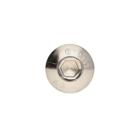 1 x Metalliruuvit BHC (Bombée Hexagonal creux / kupukantainen kuusiopää) M5X45 Osittain kierteytetty Luokka