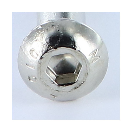 1 x Metalliruuvit BHC (Bombée Hexagonal creux / kupukantainen kuusiopää) M12X70 Osittain kierteytetty Luokka