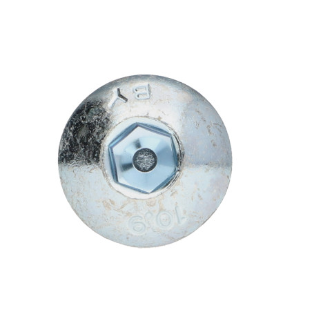 1 x Metalliruuvit BHC (Bombée Hexagonal creux / kupukantainen kuusiopää) M10X55 Kierteytetty kohteessa 15