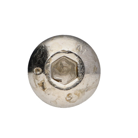 1 x Metalliruuvit BHC (Bombée Hexagonal creux / kupukantainen kuusiopää) M10X60 Kierteytetty kohteessa 32