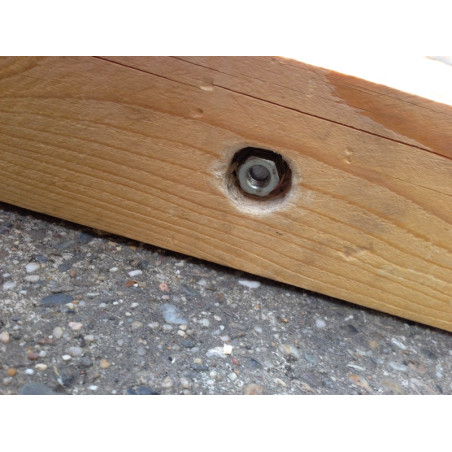1 x Kuusikulmaiset mutterit M16 Luokka 8 Sinkitty teräs