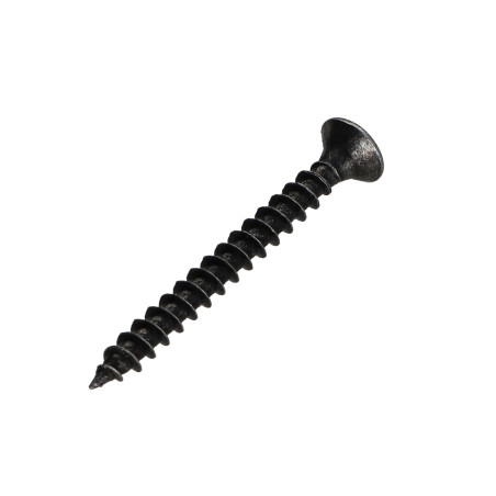 1 x Puuruuvi Premium uppokantainen Pozi PZ10 4,5x45 Musta sinkitty teräs