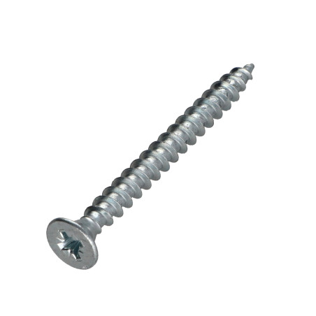 1 x Puuruuvi Premium uppokantainen Pozi PZ10 4X55 Sinkitty teräs