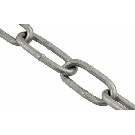 1 x M Ketju Oikea pitkillä lenkeillä 3 mm (myydään m:ttäin) varmgalvanisert stål"