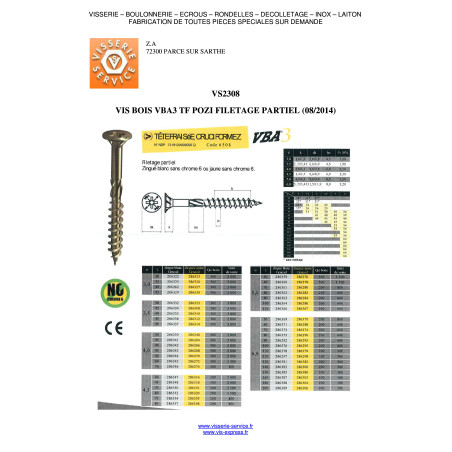 1 x VBA3 uppokantainen Pozi 4,5x40 Osittain kierteytetty Dikromattu