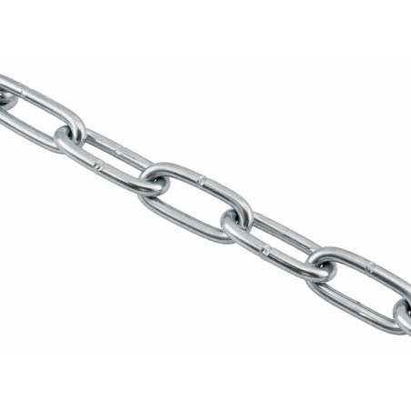 1 x M Ketju Oikea LINKKI CRT 2 mm Sinkitty teräs (myydään m:ttäin) varmgalvanisert stål"