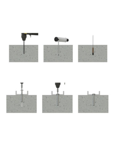 1 x Betoniruuvi Pää Kupumainen TORX TORX T30...