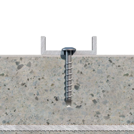 1 x Betoniruuvi Pää Kupumainen TORX TORX T30 6x40 Sinkitty teräs
