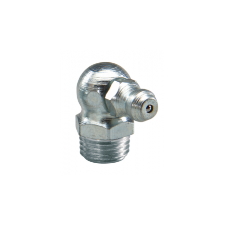 1 x 90° vinklet smørenippel M8 Kierrepituus: 125 mm Sinkitty teräs