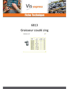 90° vinklet smørenippel M8 Kierrepituus: 125 mm Sinkitty... 2