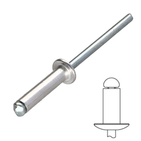 Vetoniitti Litteä pää ALU / TER DOC 3702
